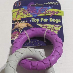 Bow Wow Pet Retro Rings Dog Toy